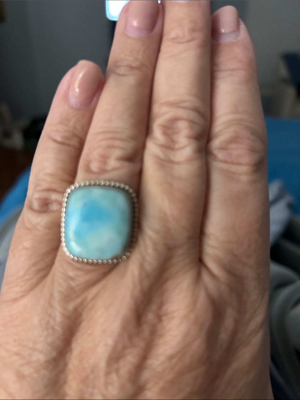 Sterling Silver LAriMAR ring size 8